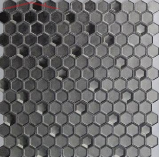 Мозаика Leedo Ceramica Alchimia Argento grani hexagon СТ-0014 (23х13) 6 мм